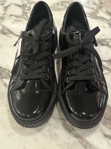 Rieker black patent leather - black,